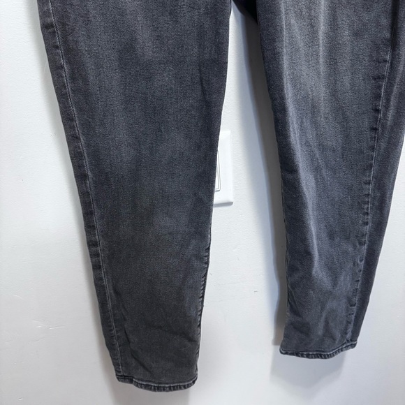American Eagle Stretch Curvy Hi Rise Charcoal Black Mom Jean Size 14 - Picture 5 of 14